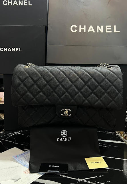 Chanel Negra Piel Caviar