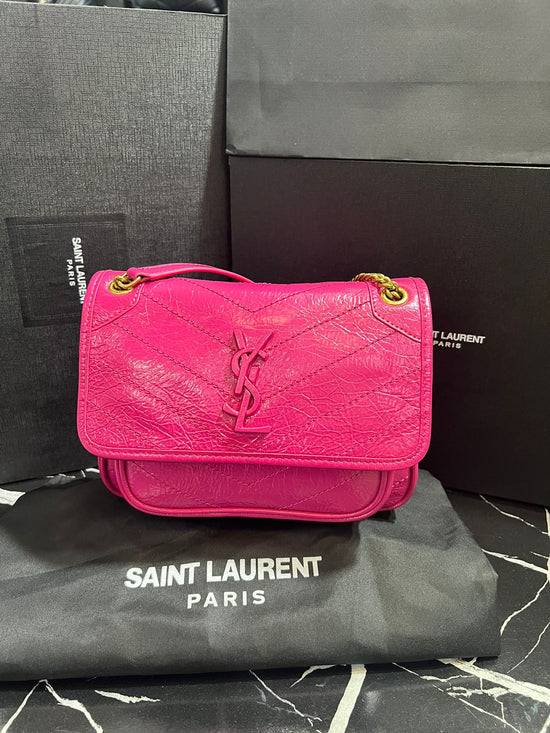 Saint Laurent Rosa Piel