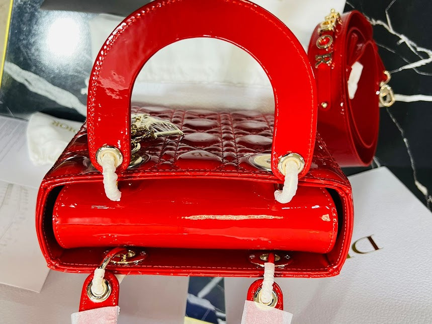 Christian Dior Rojo Charol con Piel