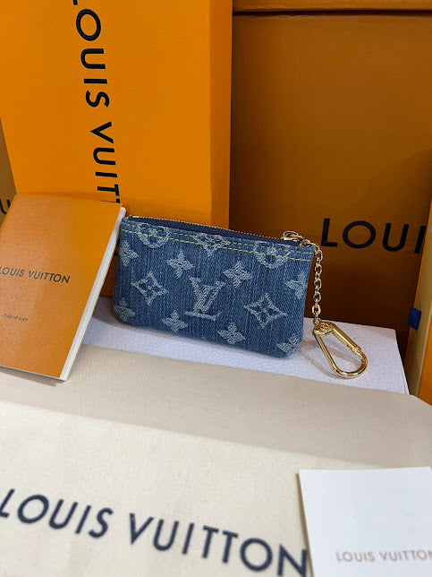 Louis Vuitton Monedero Mezclilla y Piel