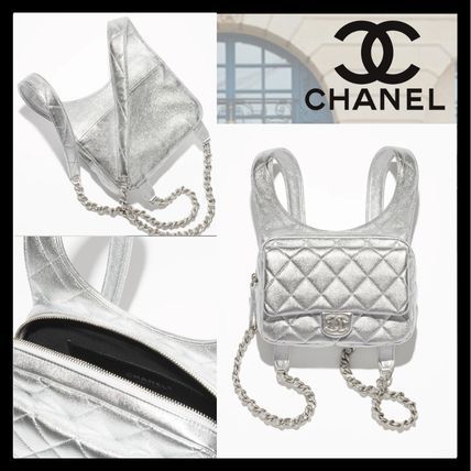 Chanel Edición Especial Plateado Piel