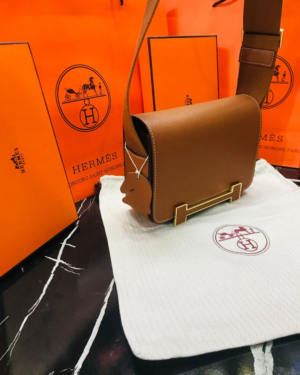 Hermes Ocre Piel