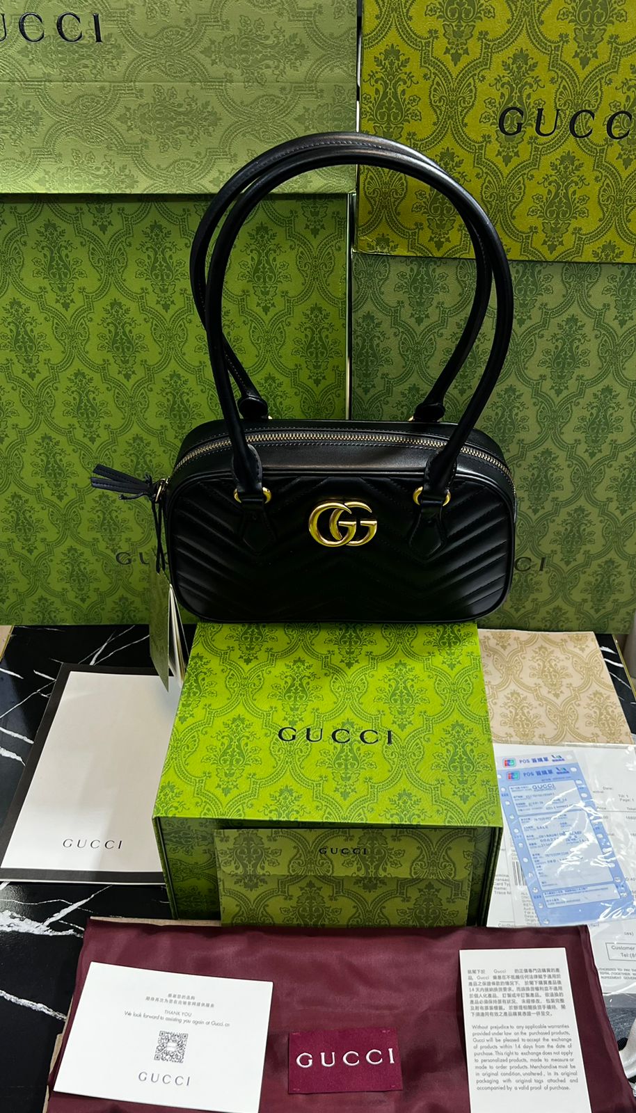 Gucci Negra Piel