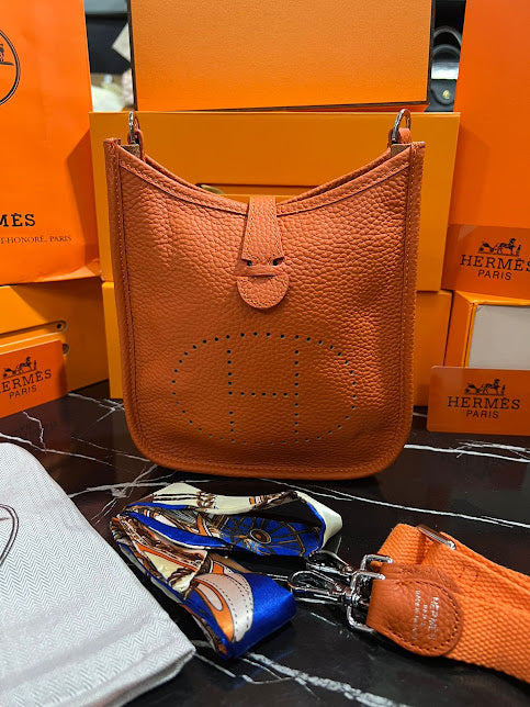 Hermes Naranja Piel