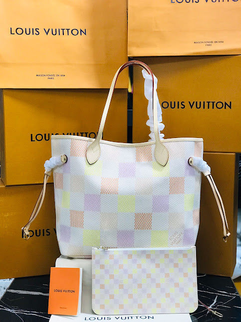 Louis Vuitton Blanco Multicolor Asa Beige Piel