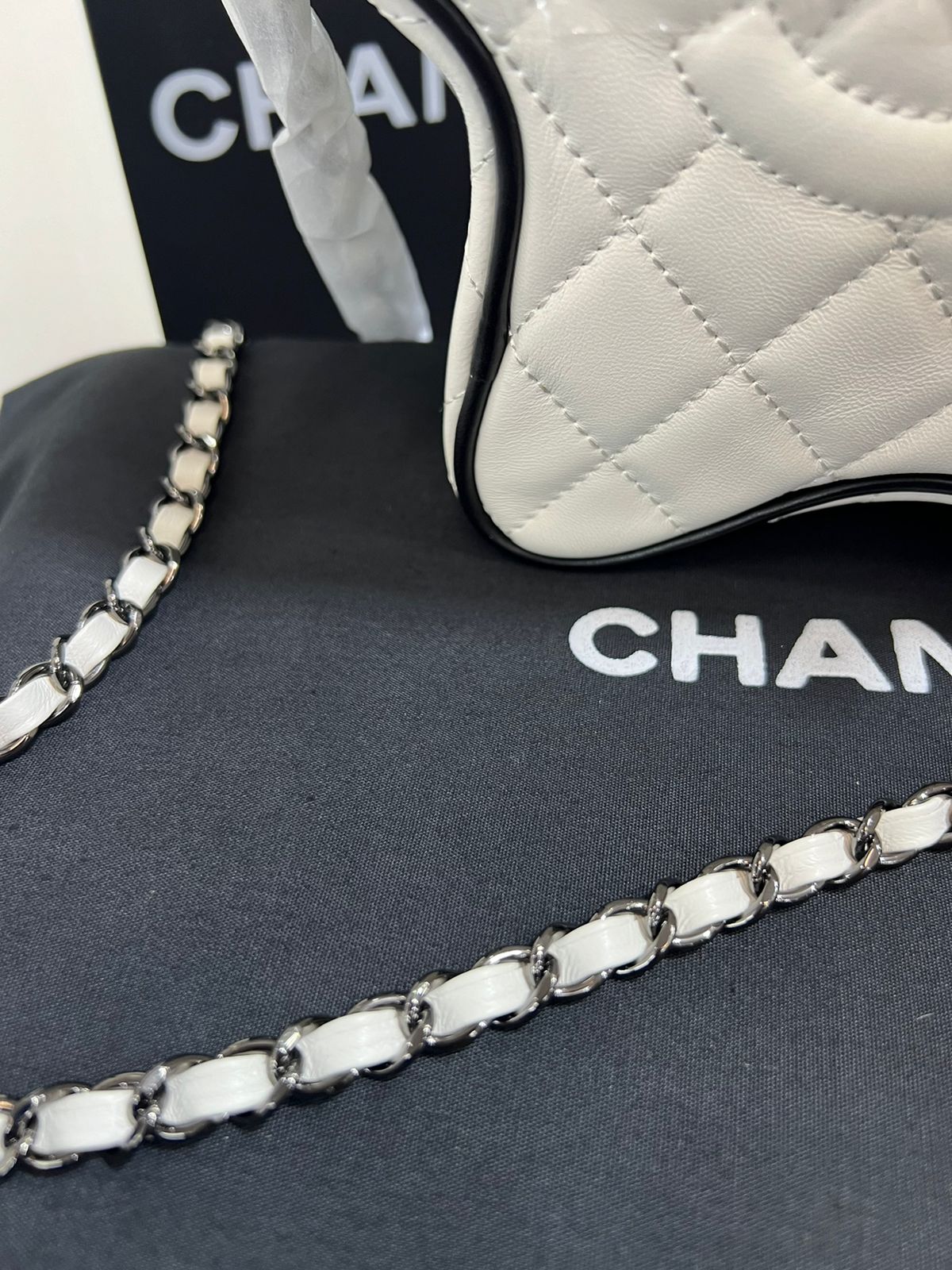 Chanel Estrella Blanco Piel