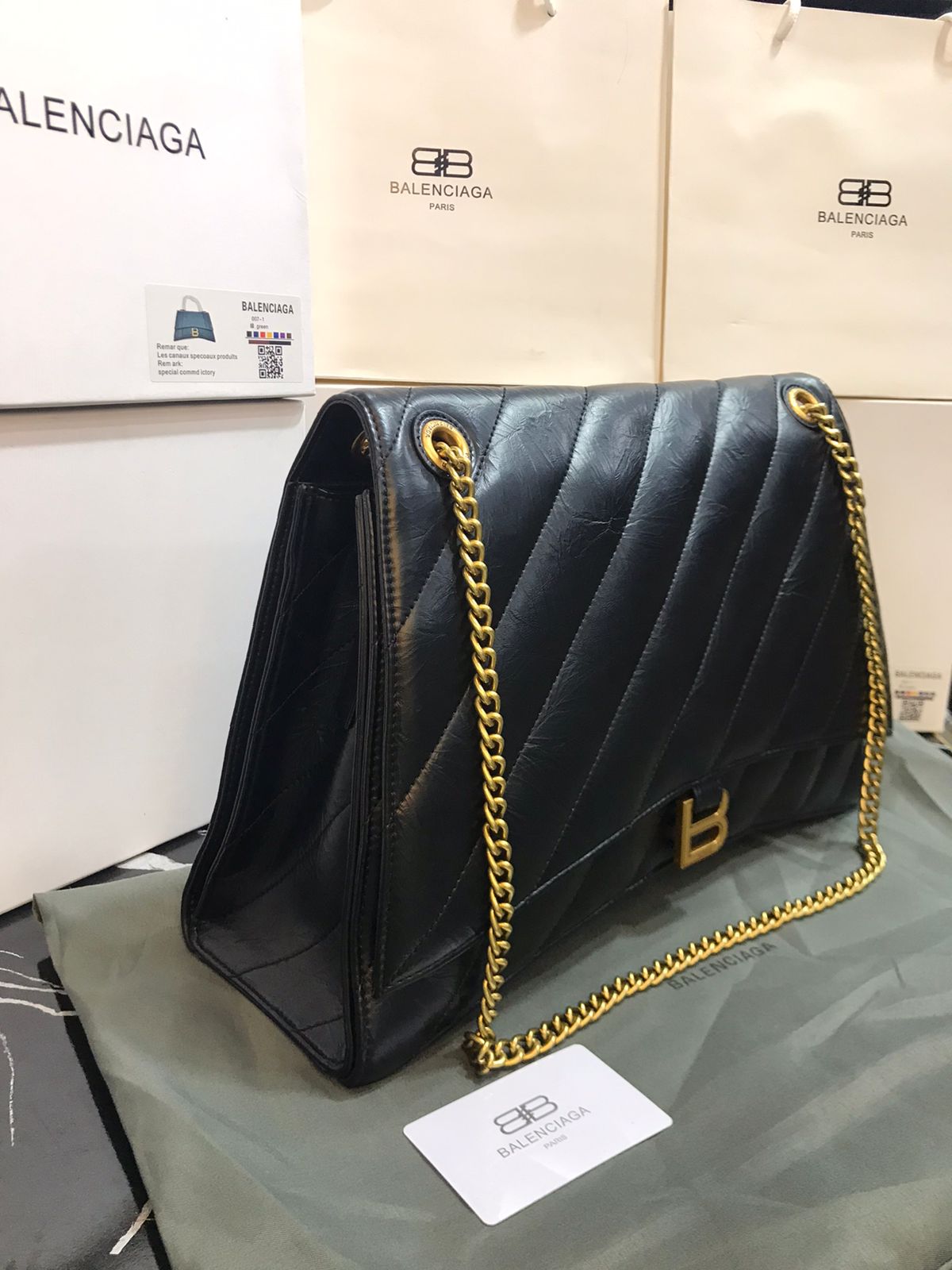 Balenciaga Negro Piel