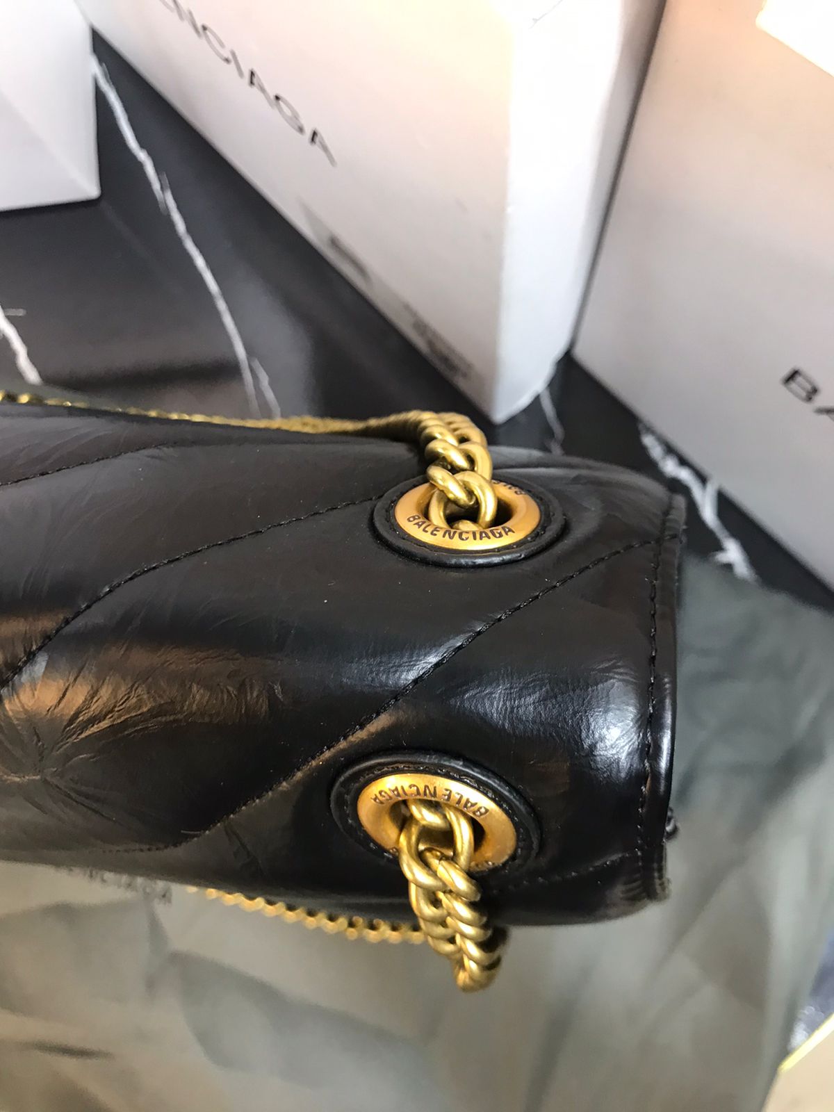 Balenciaga Negro Piel