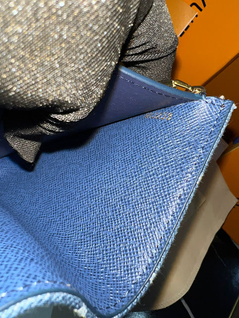 Louis Vuitton Azul Bordada Mezclilla