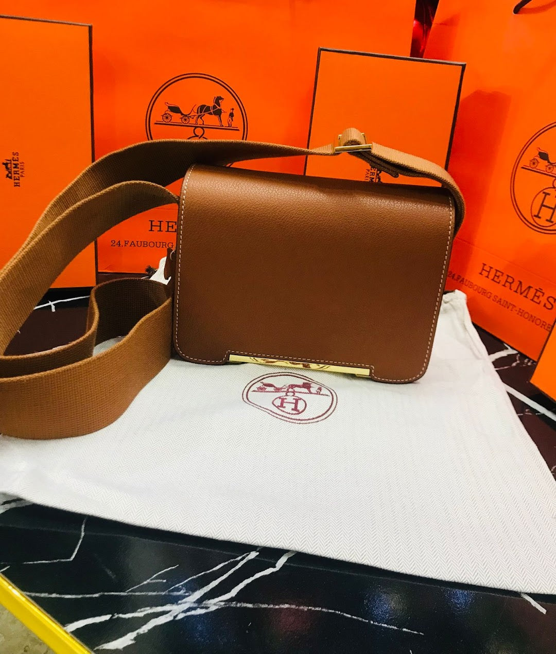 Hermes Ocre Piel