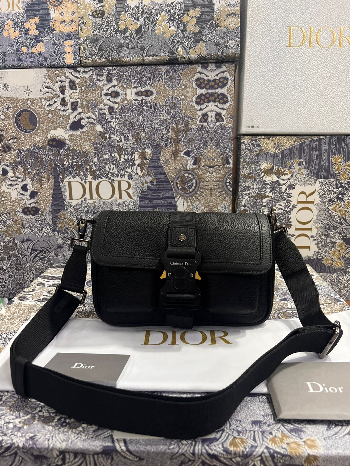 Christian Dior Negro Piel