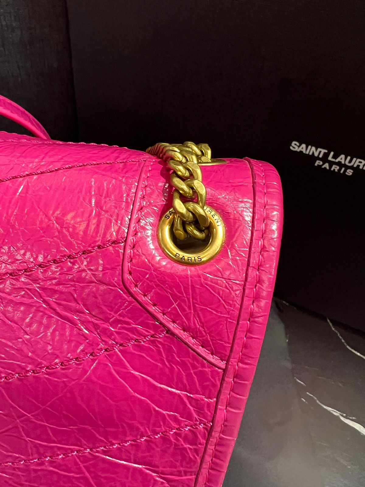 Saint Laurent Rosa Piel