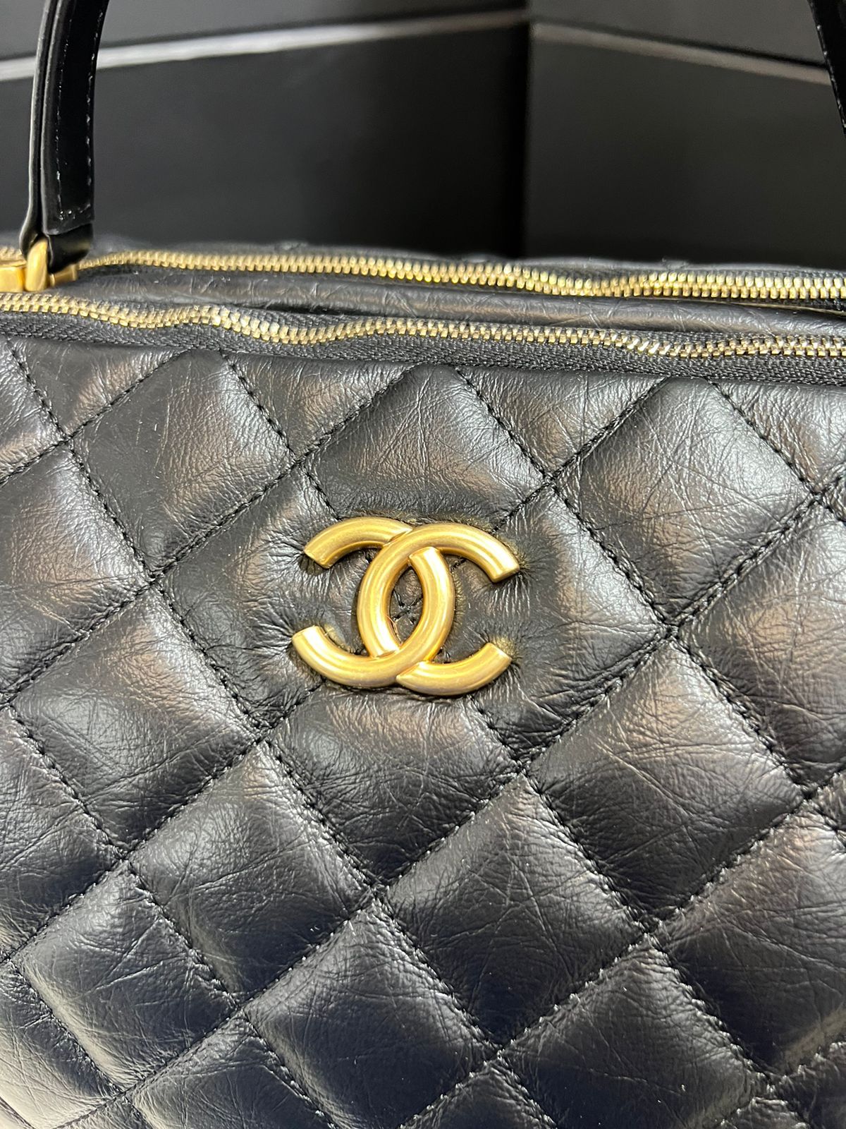 Chanel Negro Piel