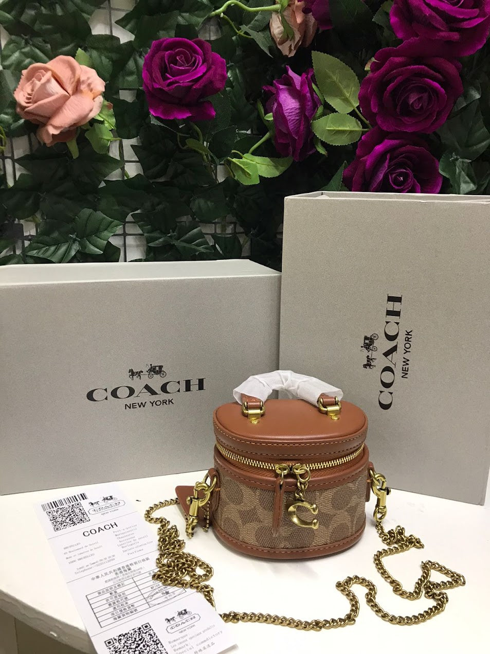 Coach New York Cafe Circular Piel