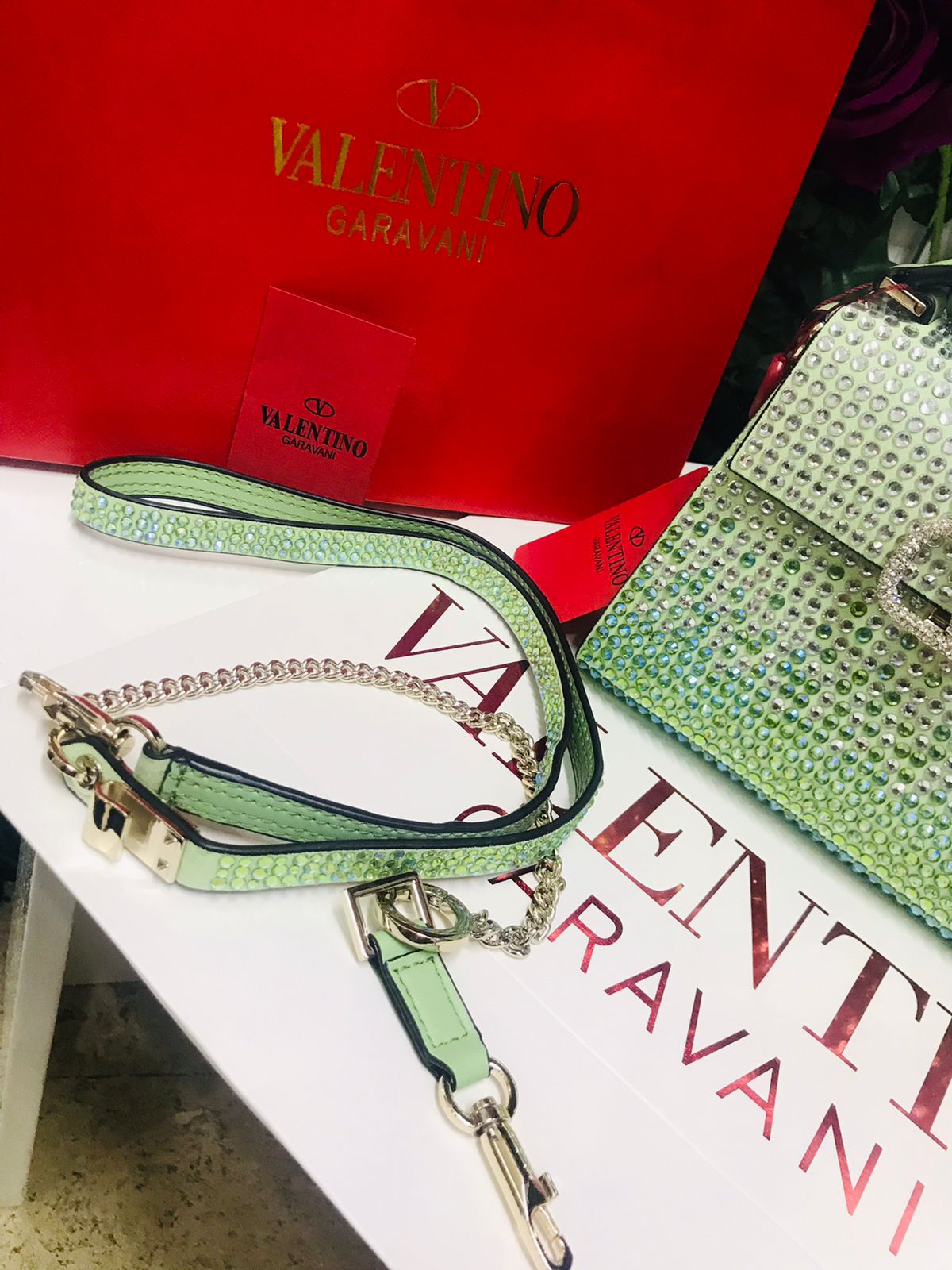 Valentino Edición Especial Verde con Cristales