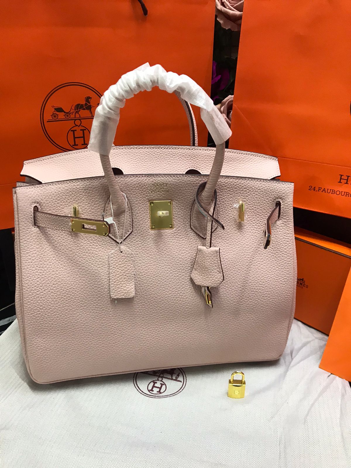 Hermes Birkin Rosa Piel