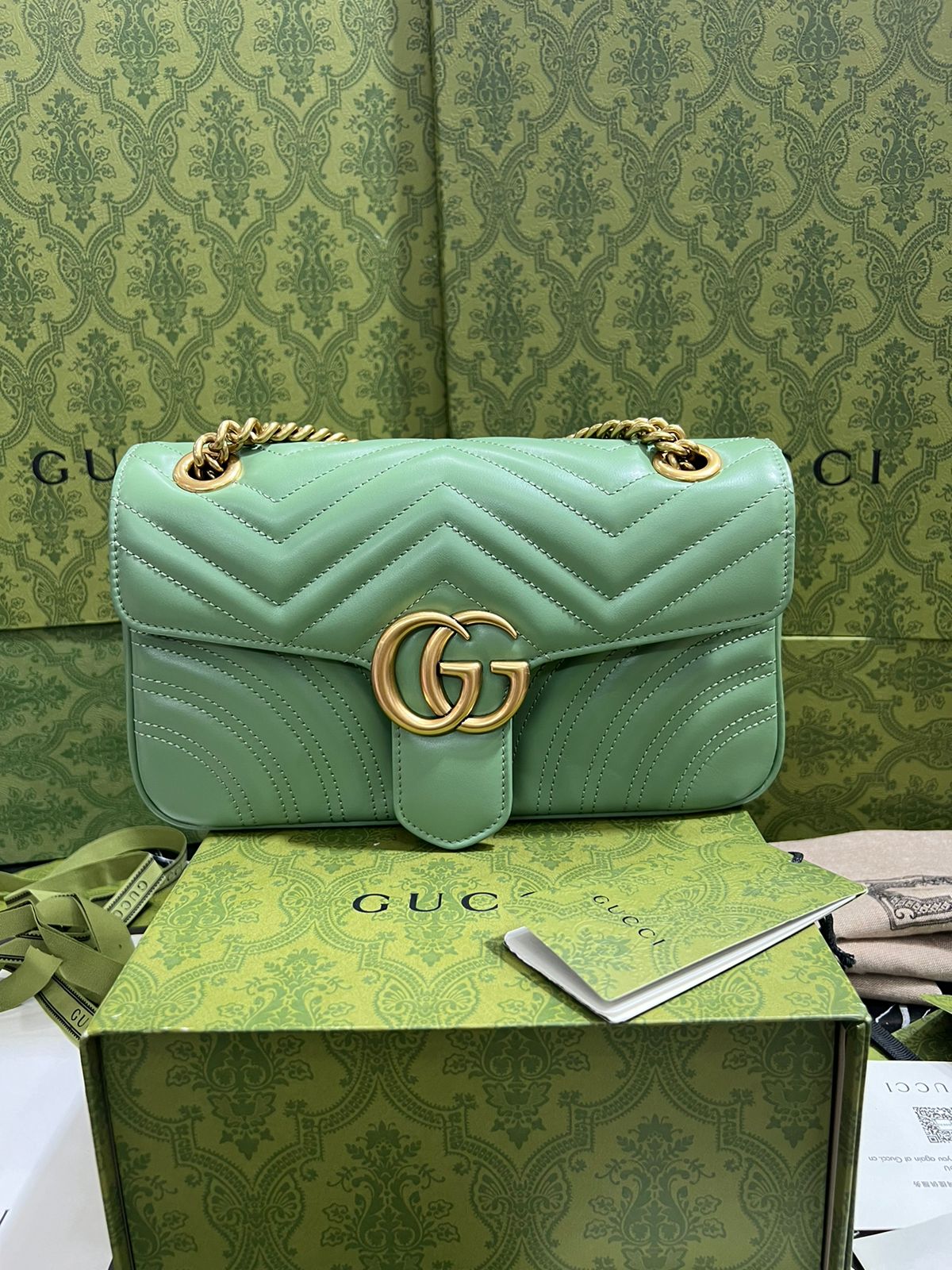 Gucci Verde Piel