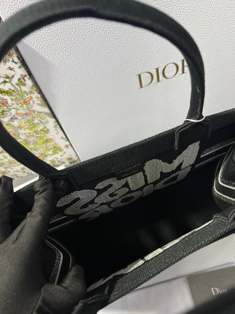 Cristian Dior bolso G5 bordada mediana