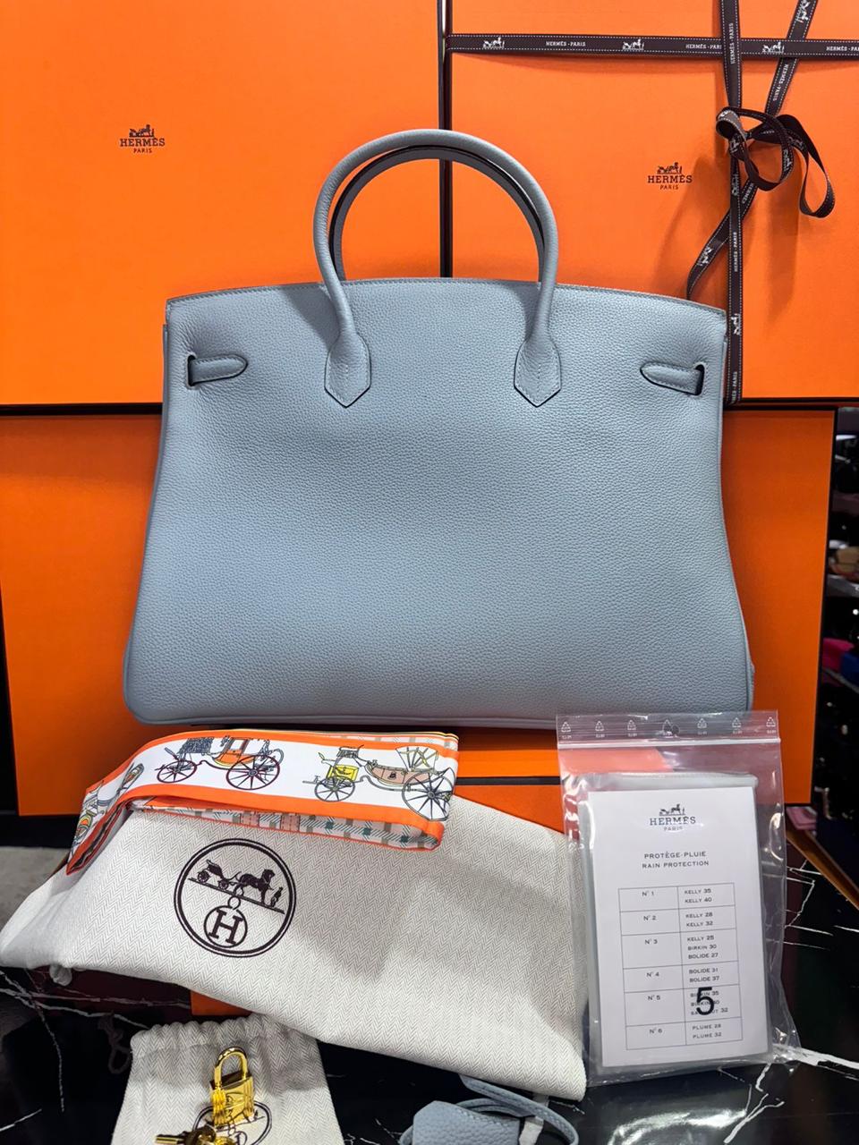 Hermes  Birkin azul