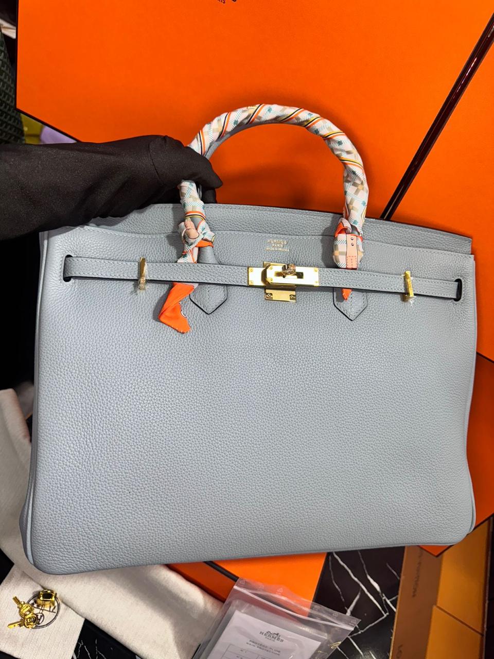 Hermes  Birkin azul