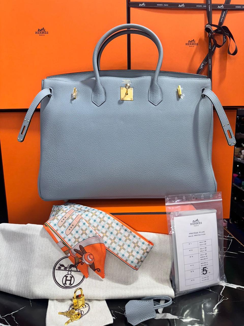 Hermes  Birkin azul