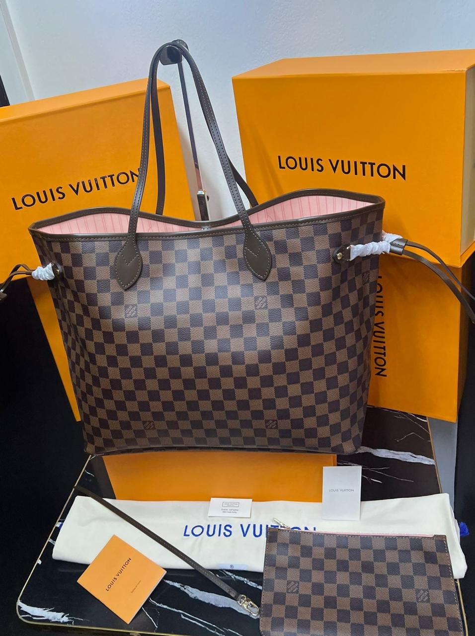 Louis Vuitton G5  bolso Neverfull ajedrez G