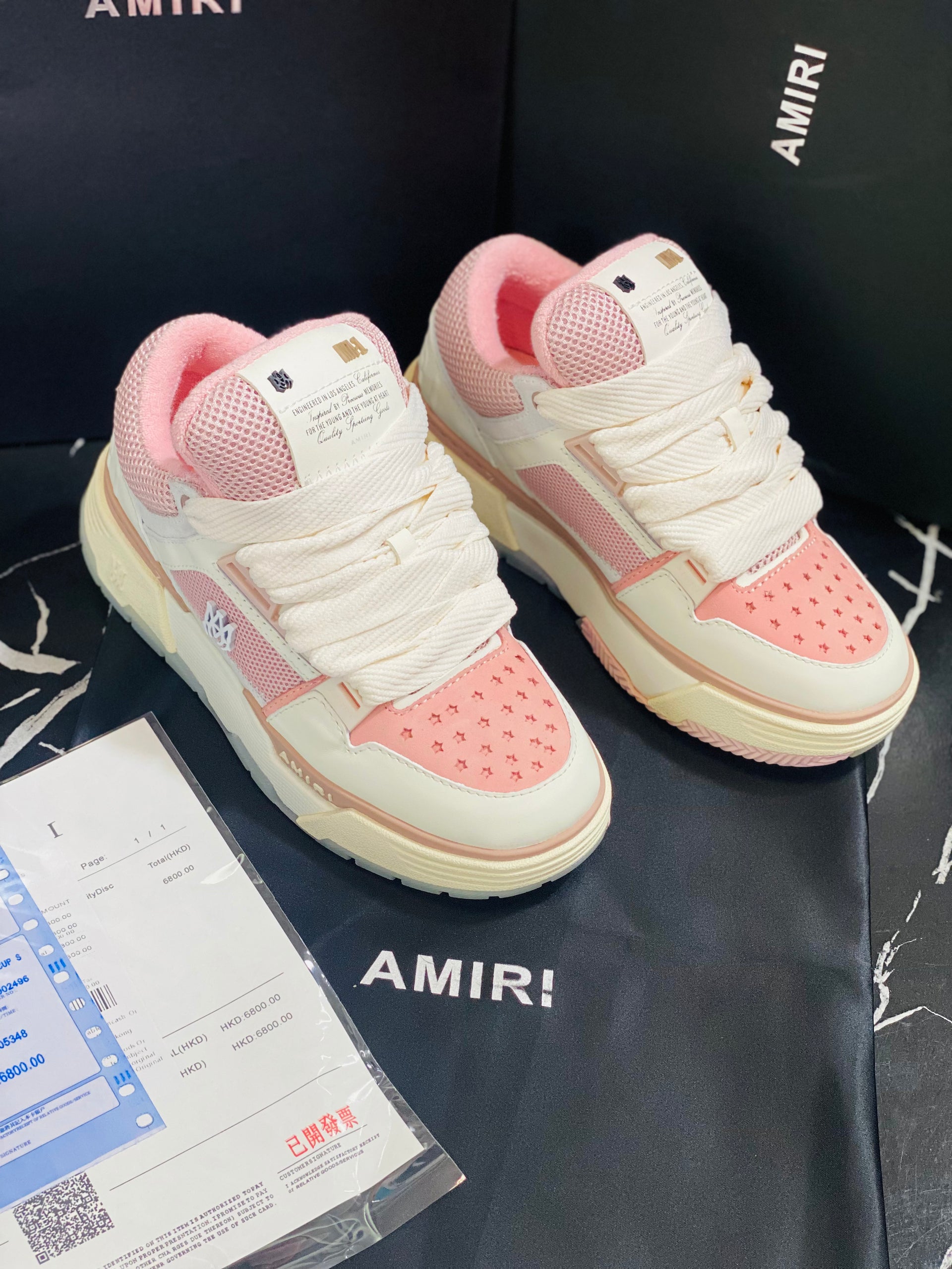 AMIRI Tenis color rosa