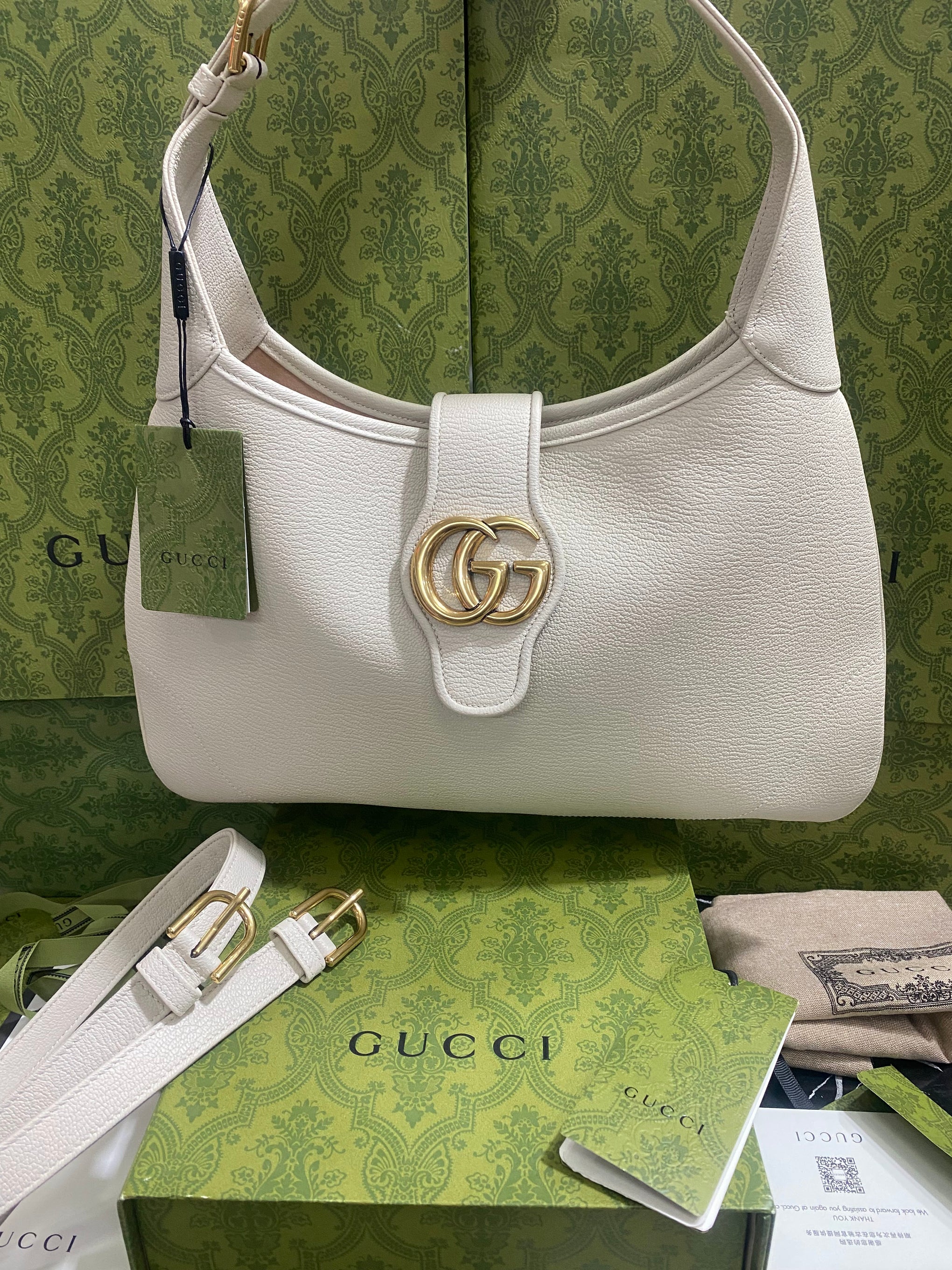 Gucci Grande Blanco Piel