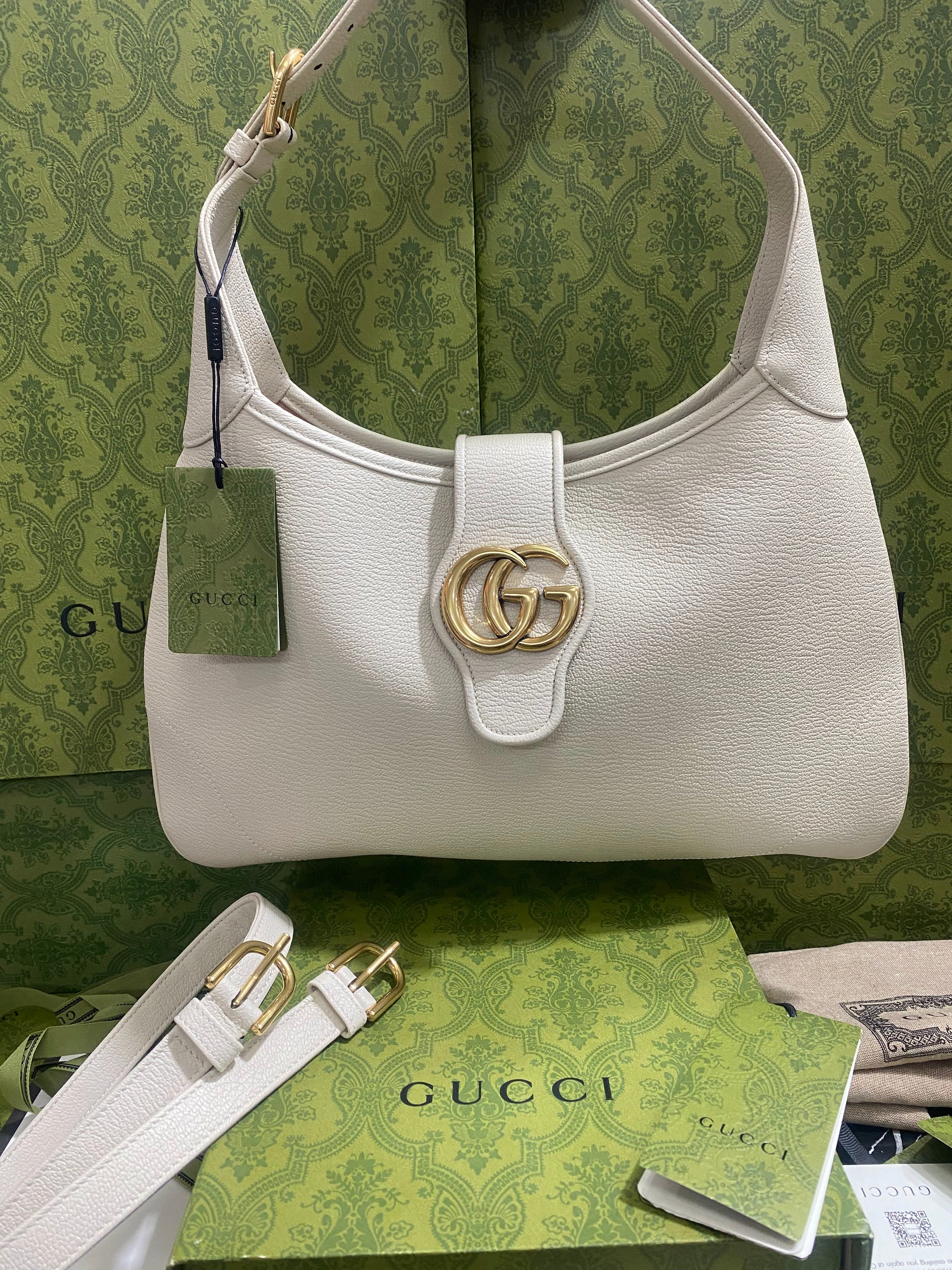 Gucci Grande Blanco Piel