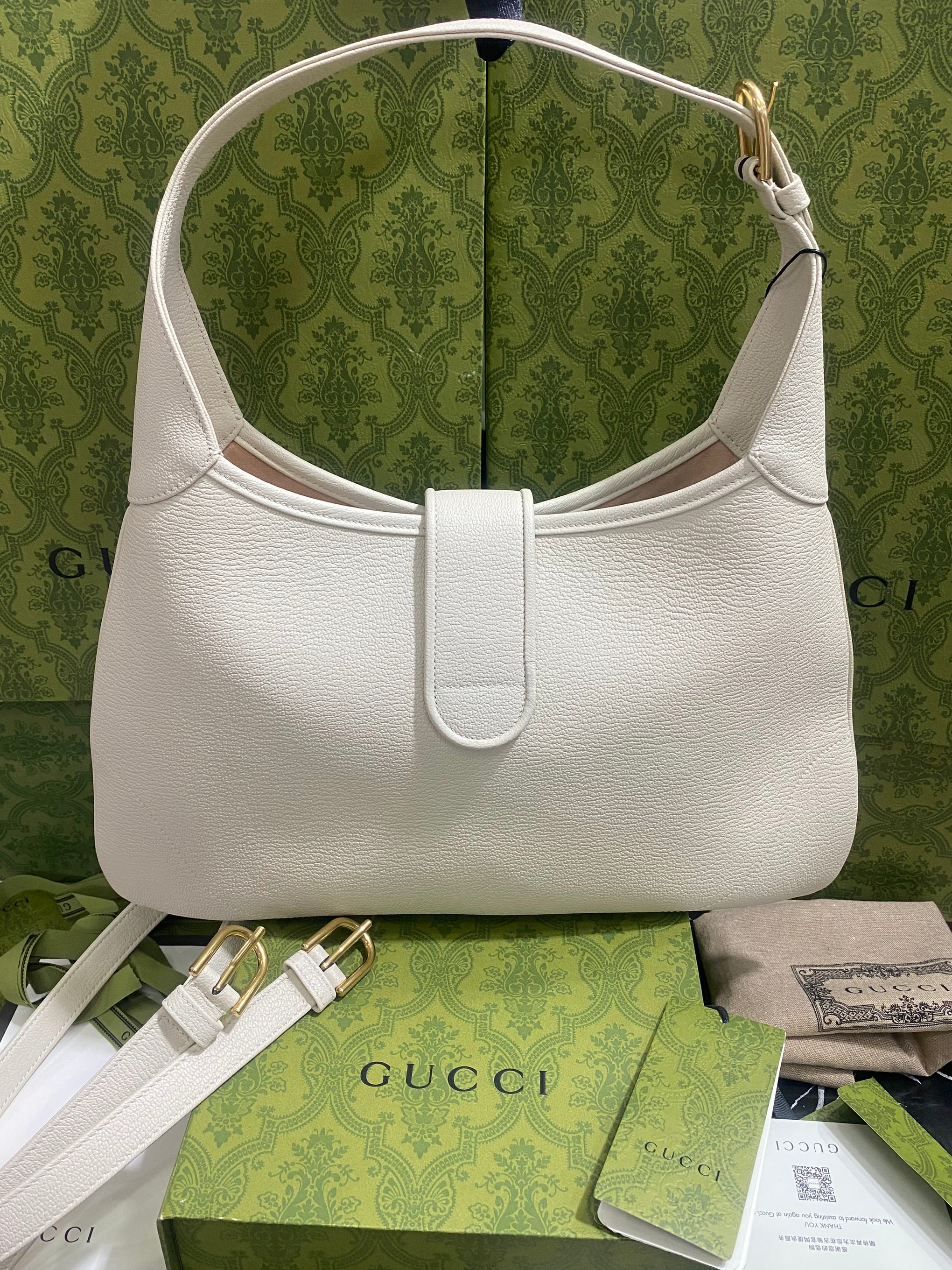 Gucci Grande Blanco Piel