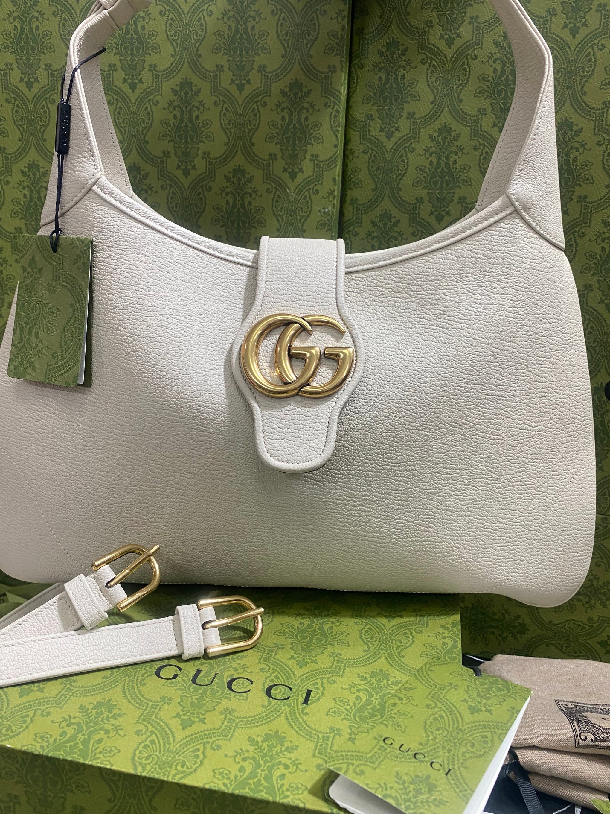 Gucci Grande Blanco Piel