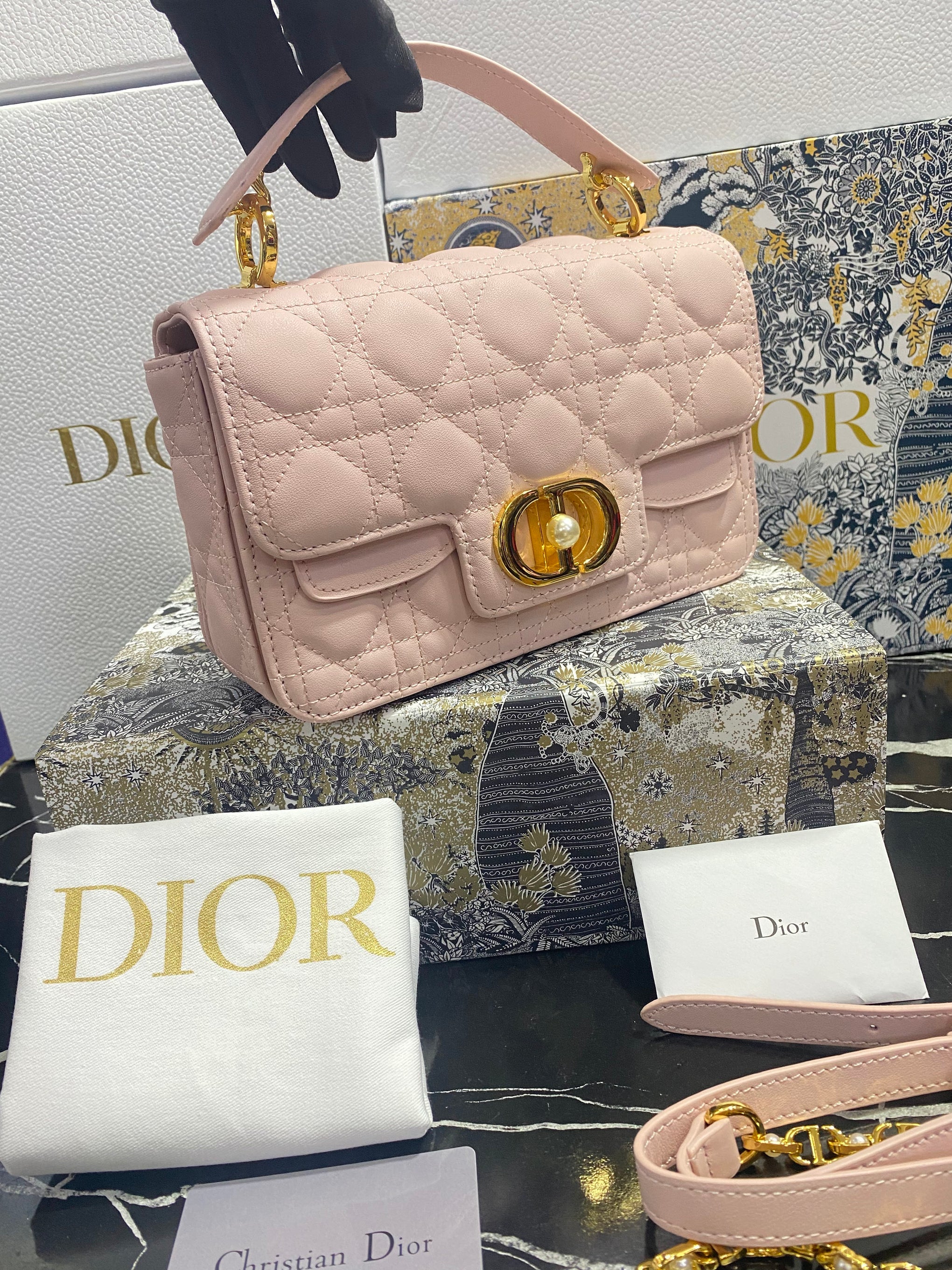 Christian Dior Bolso Mini Rosa Piel