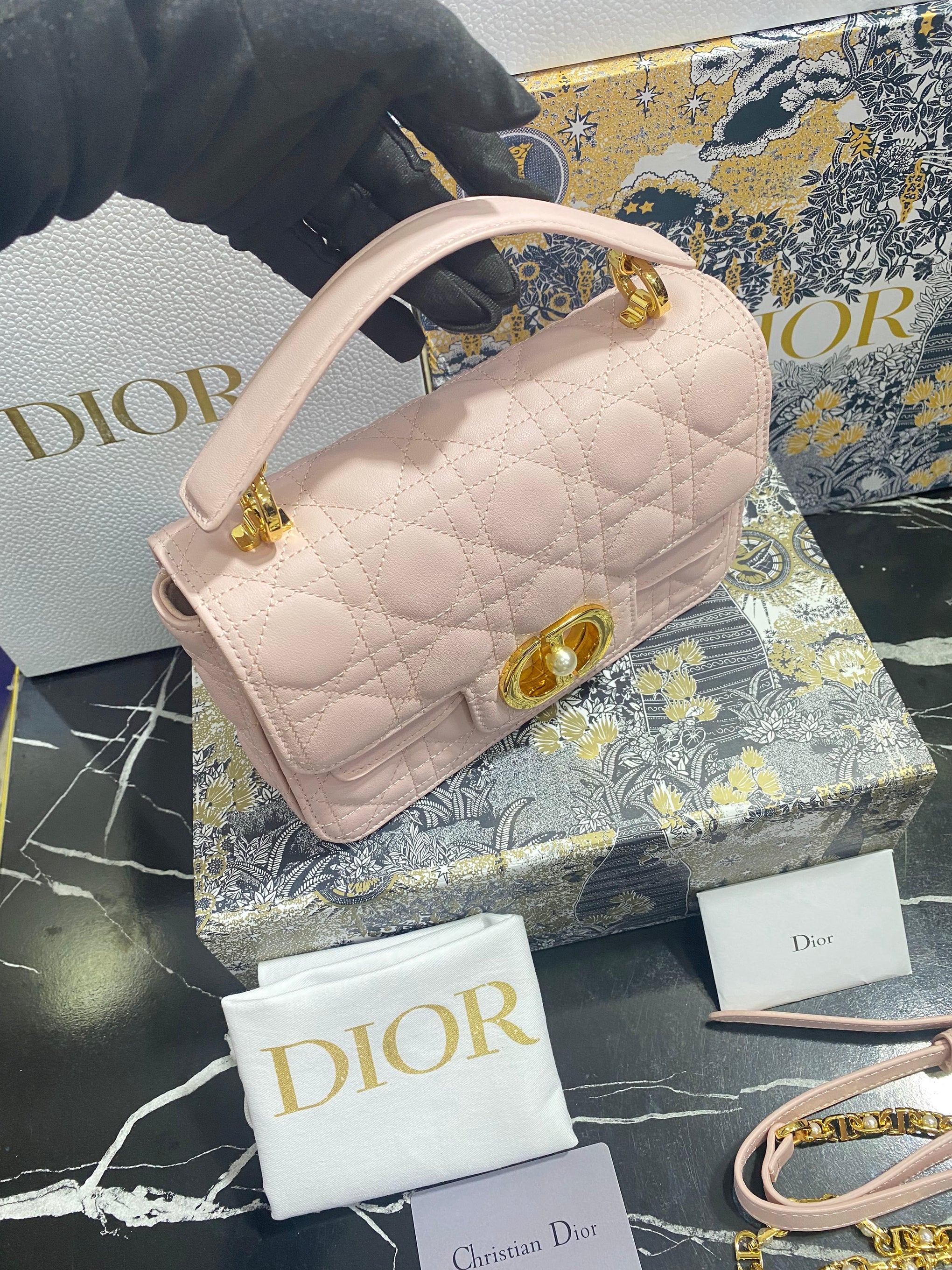 Christian Dior Bolso Mini Rosa Piel