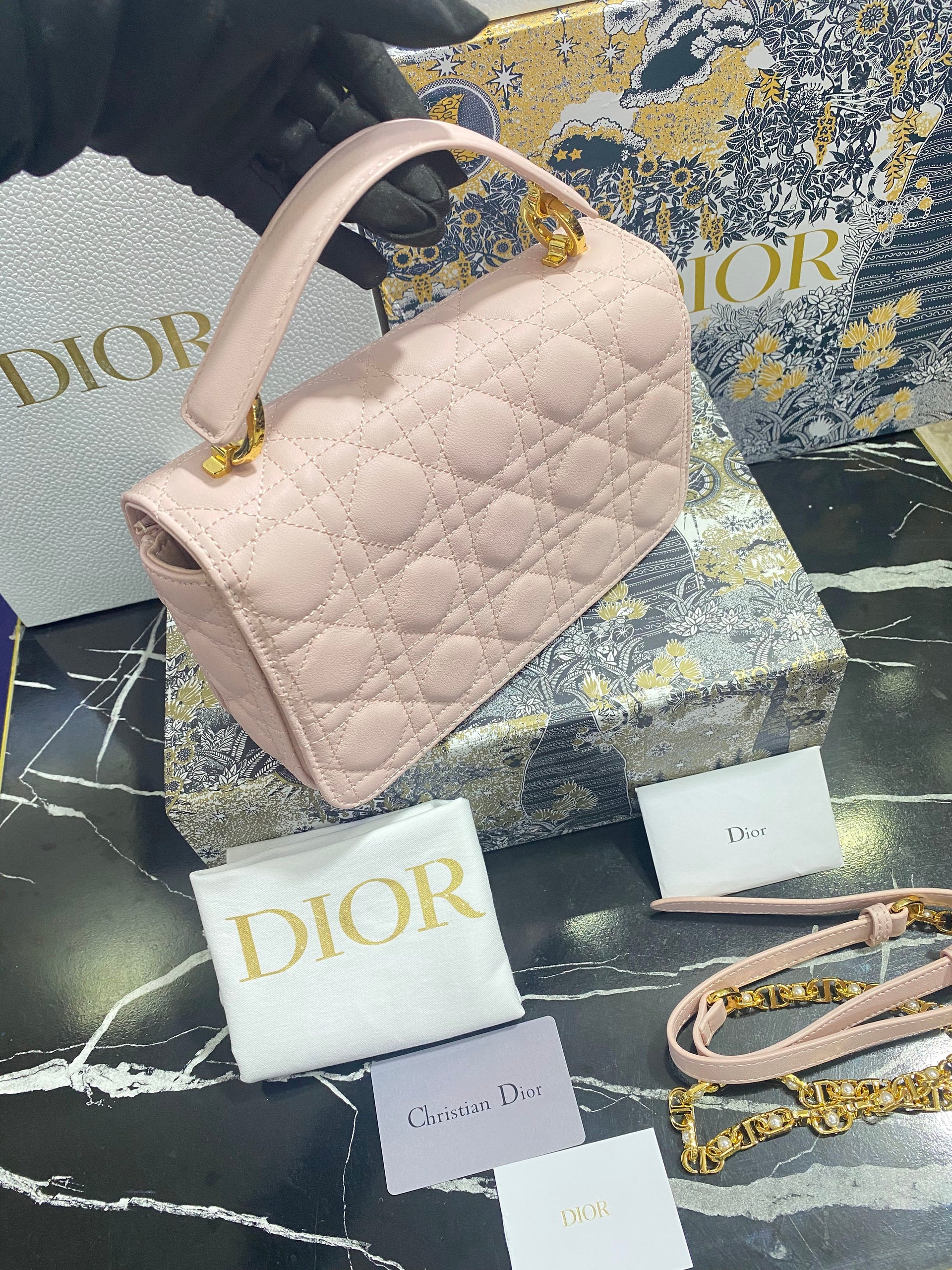 Christian Dior Bolso Mini Rosa Piel