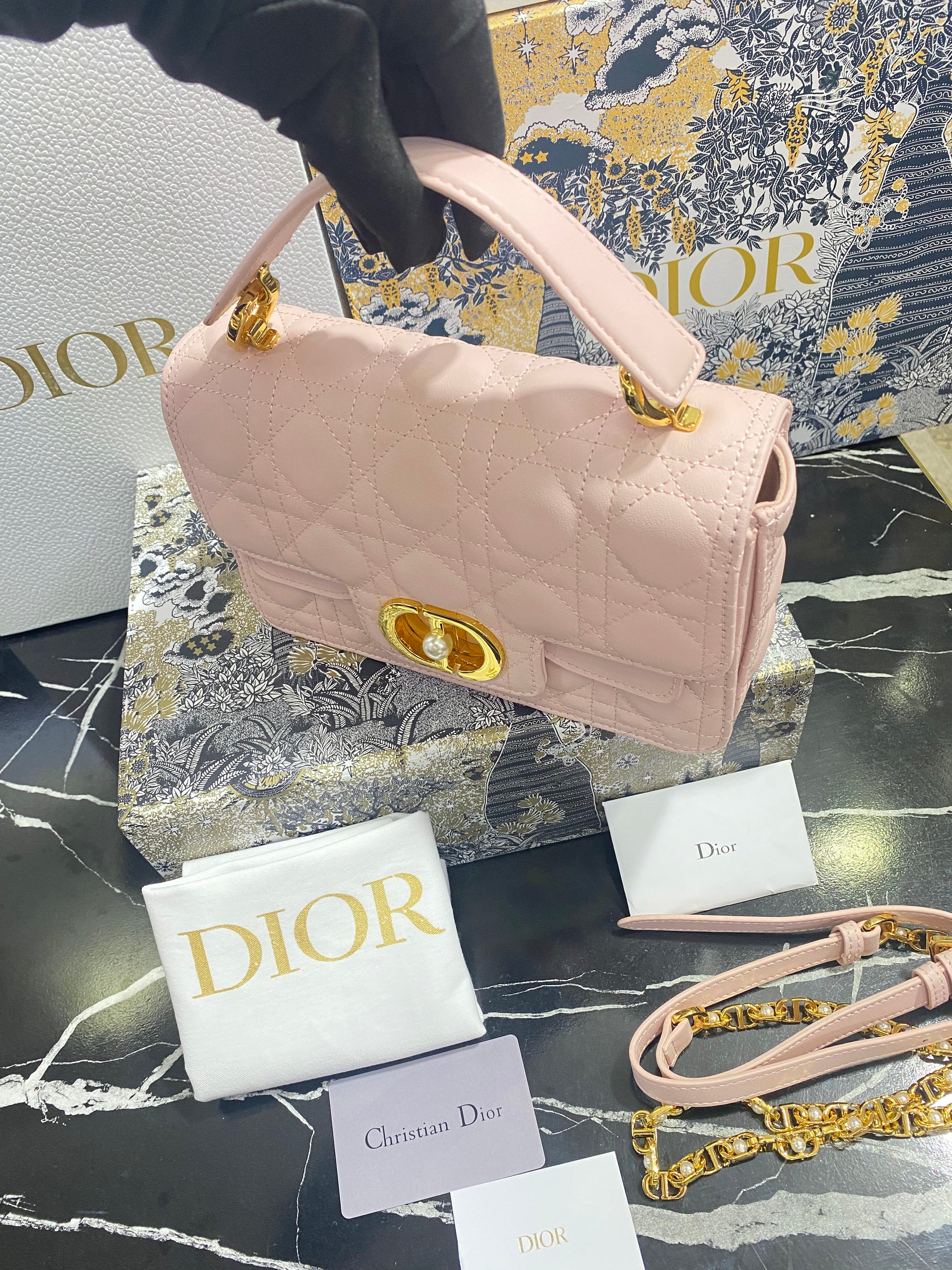 Christian Dior Bolso Mini Rosa Piel