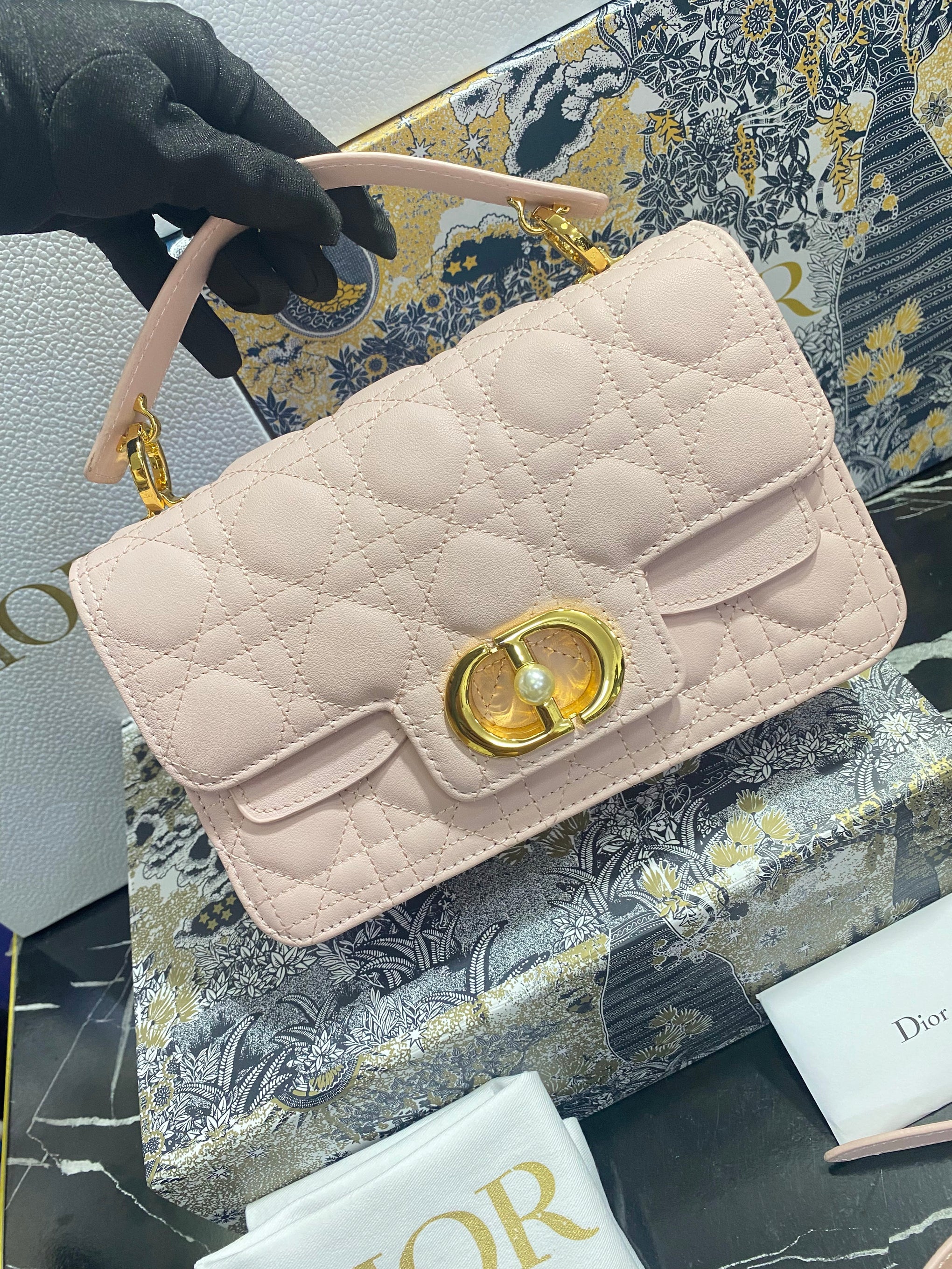 Christian Dior Bolso Mini Rosa Piel