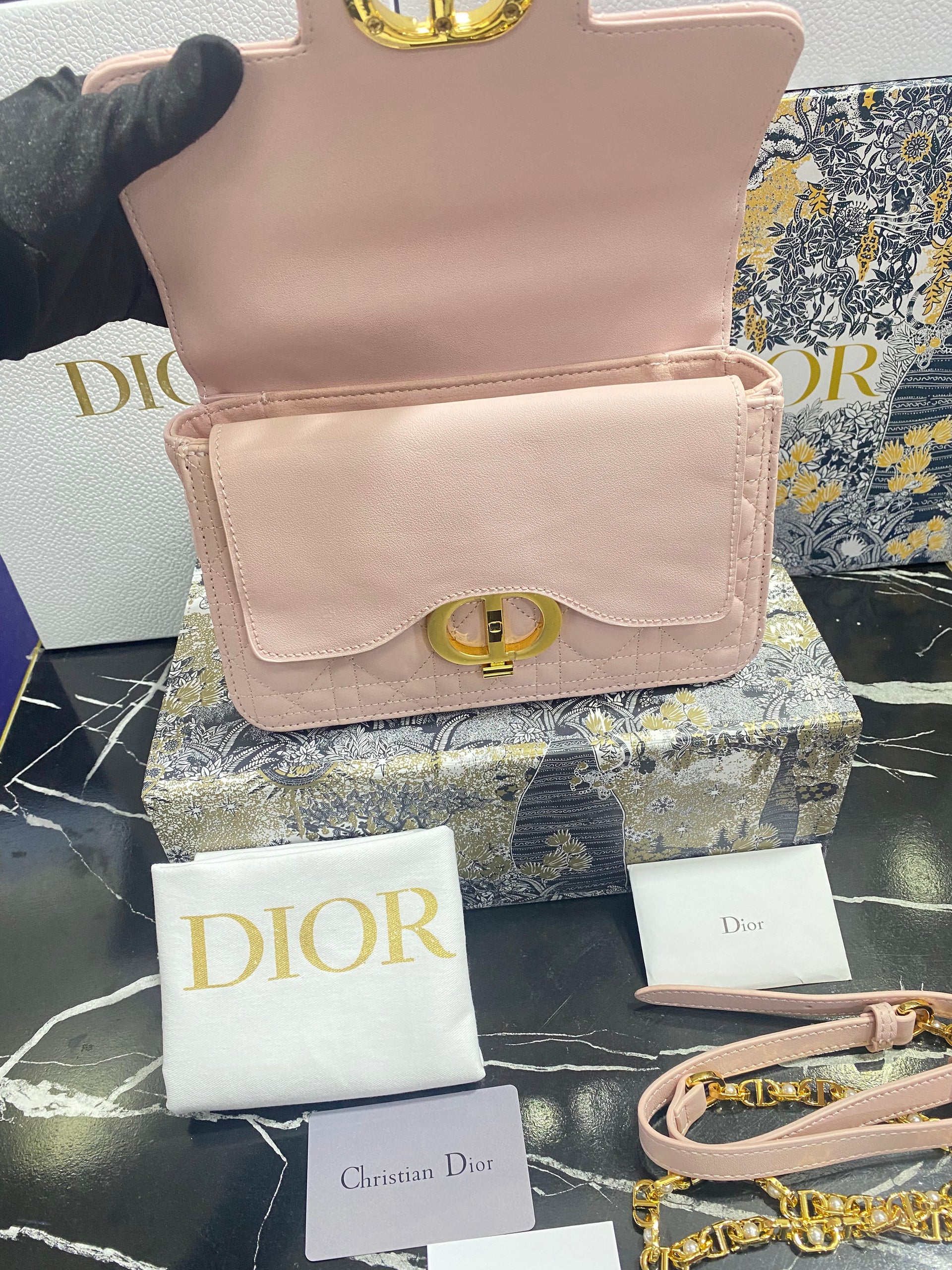 Christian Dior Bolso Mini Rosa Piel