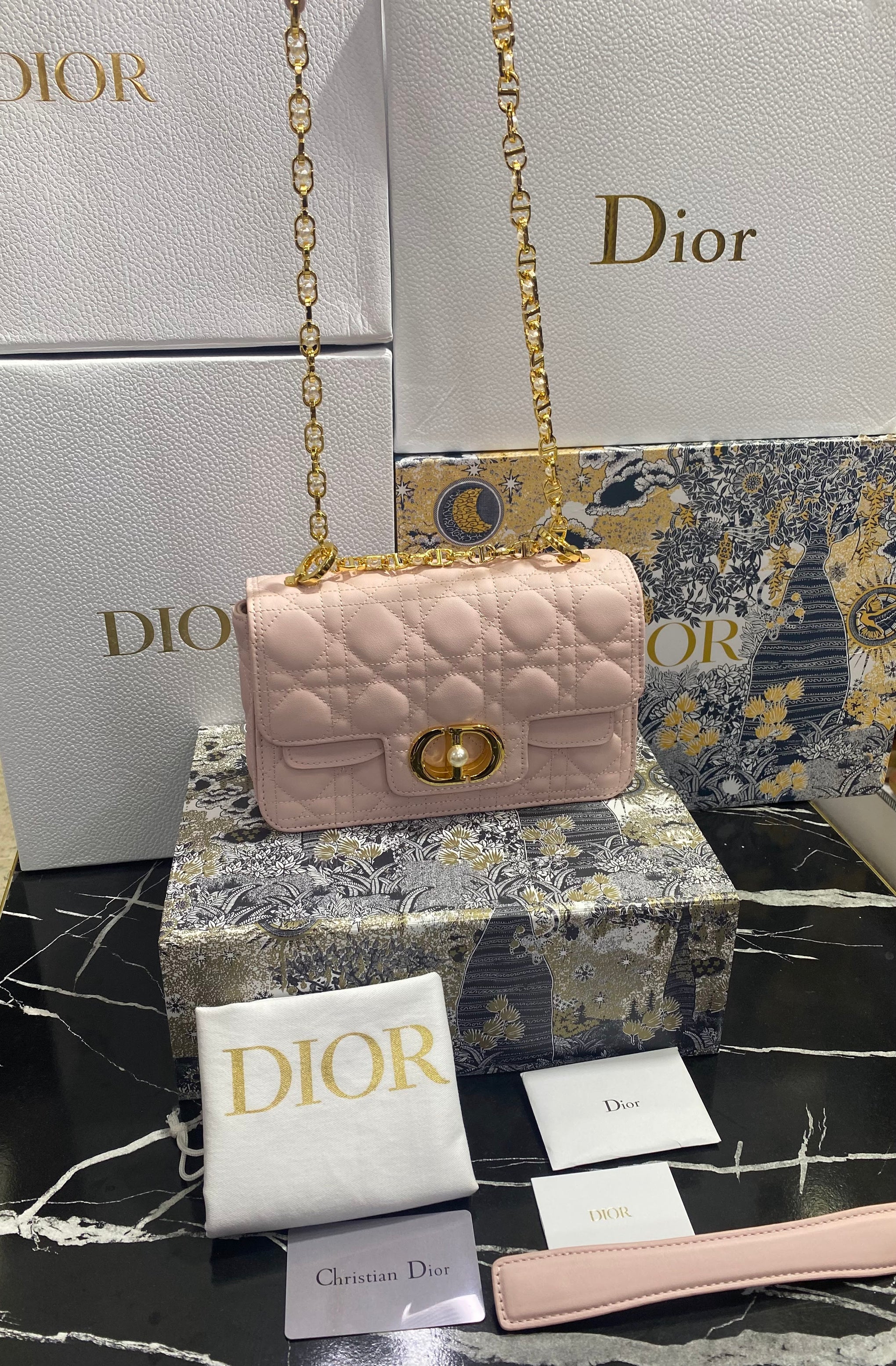 Christian Dior Bolso Mini Rosa Piel