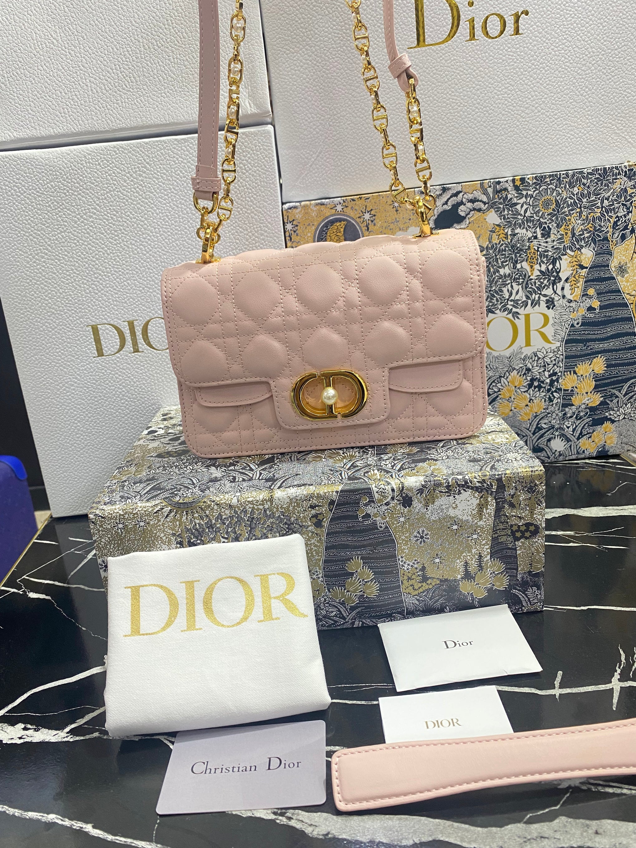 Christian Dior Bolso Mini Rosa Piel