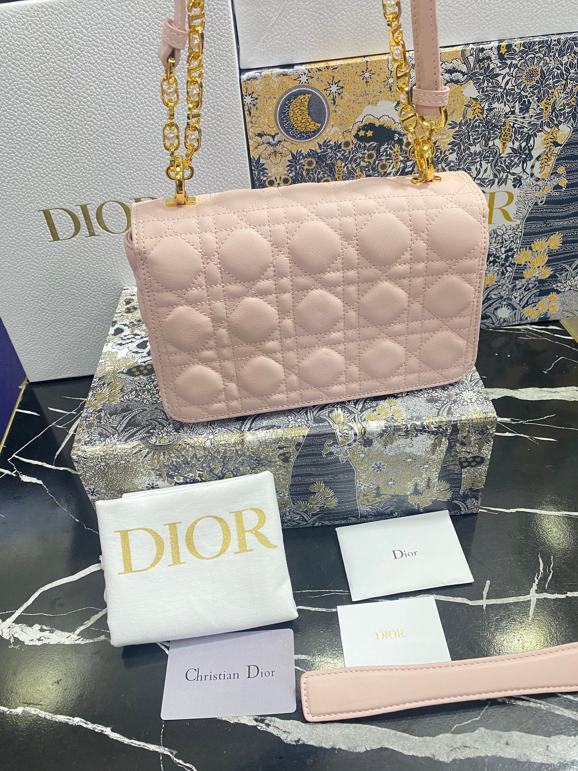 Christian Dior Bolso Mini Rosa Piel