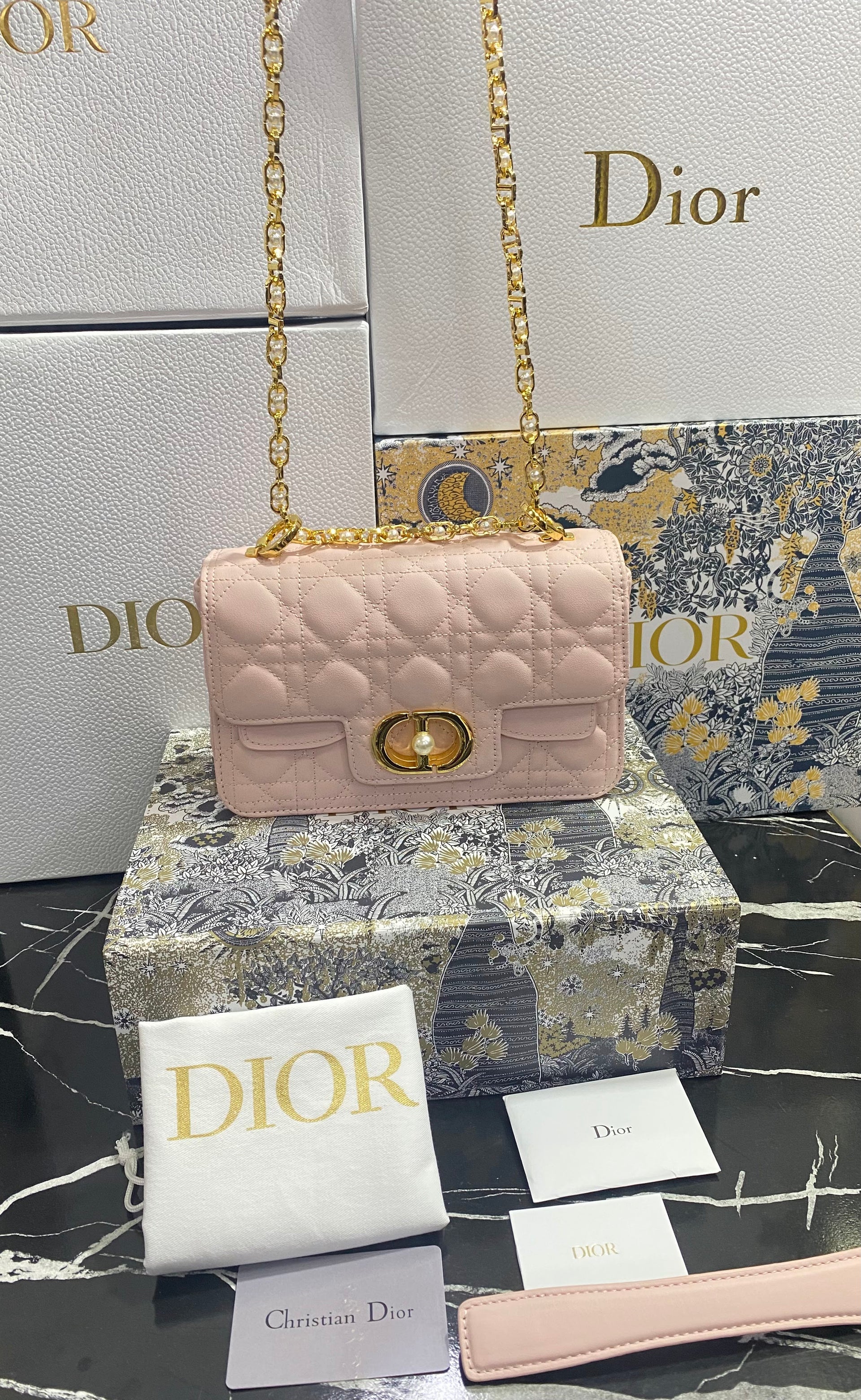 Christian Dior Bolso Mini Rosa Piel