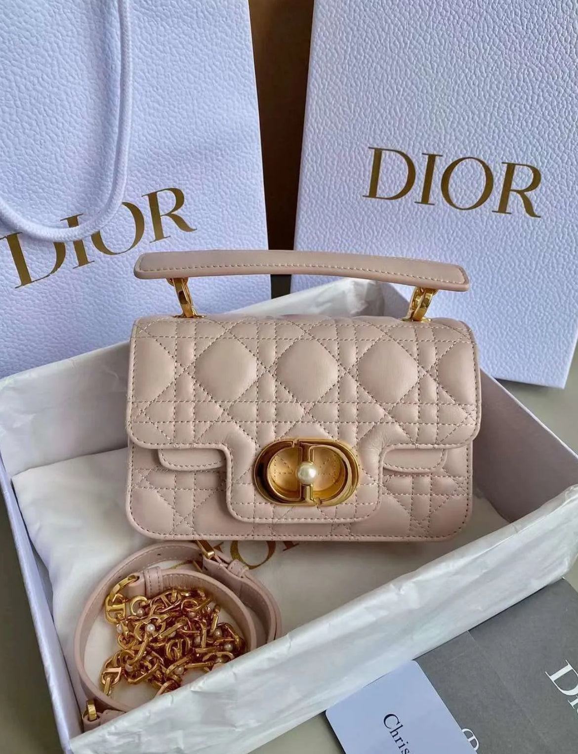 Christian Dior Bolso Mini Rosa Piel