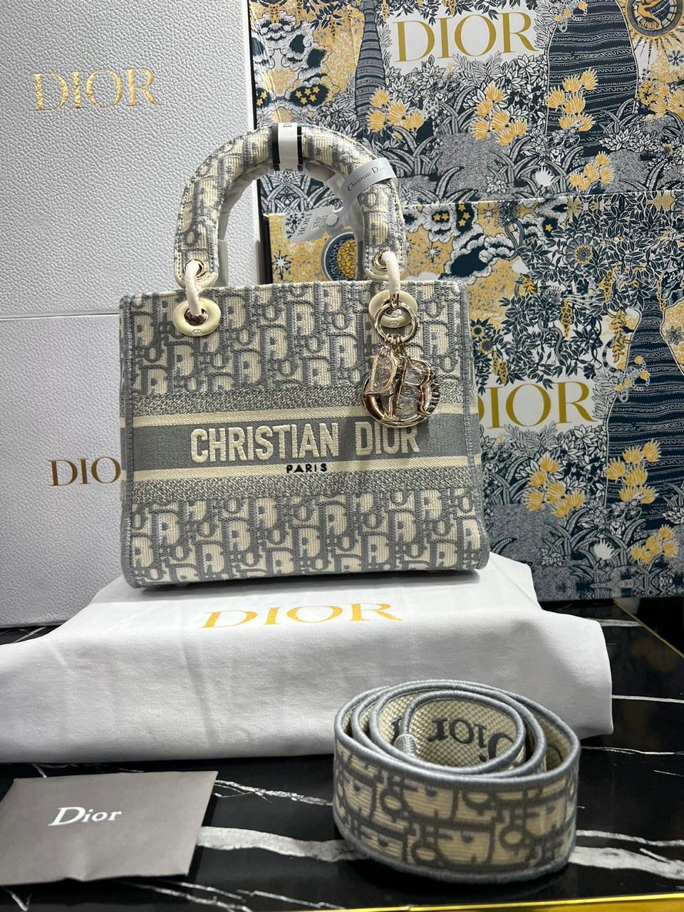 Dior bordada gris