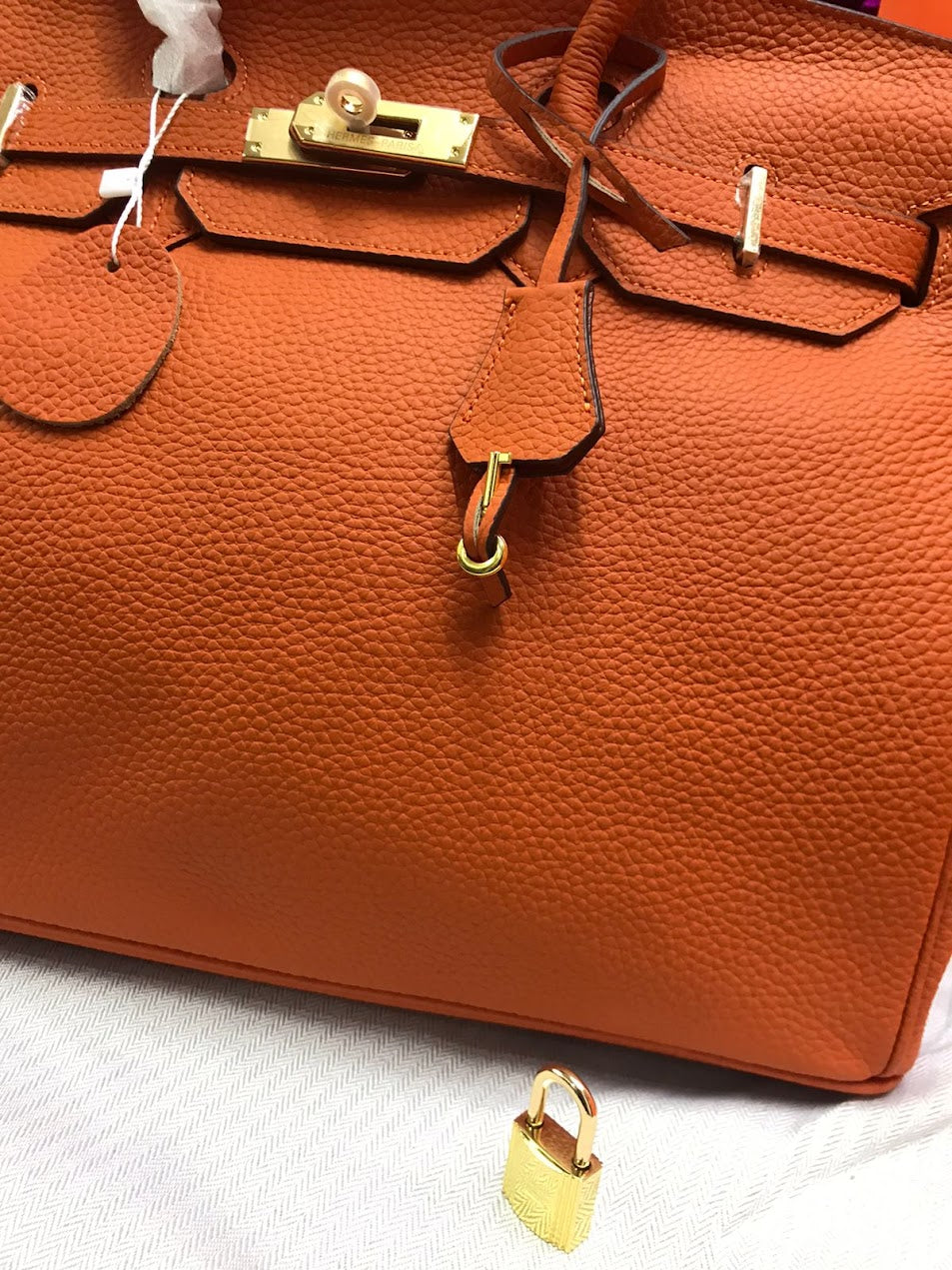 Hermes Naranja Piel