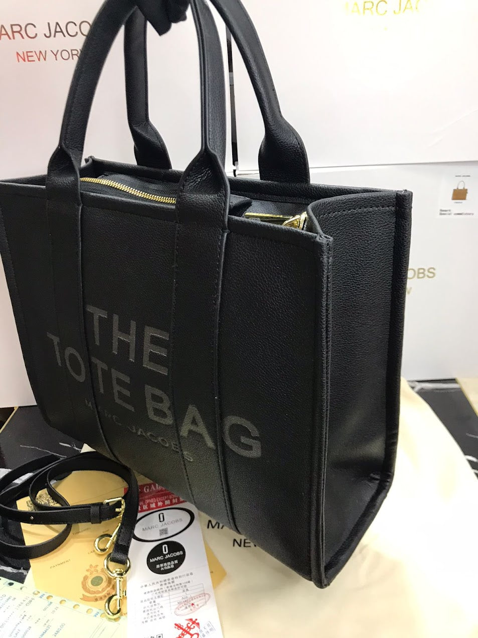 The Tote Bag Negra Piel