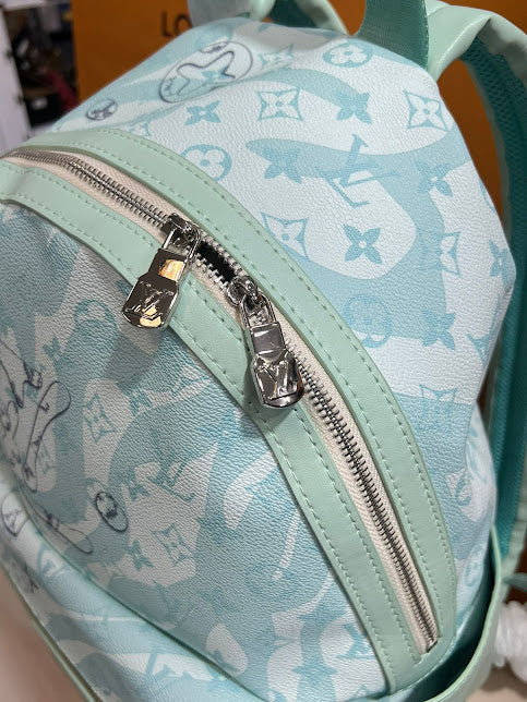 Louis Vuitton Azul Aqua Piel