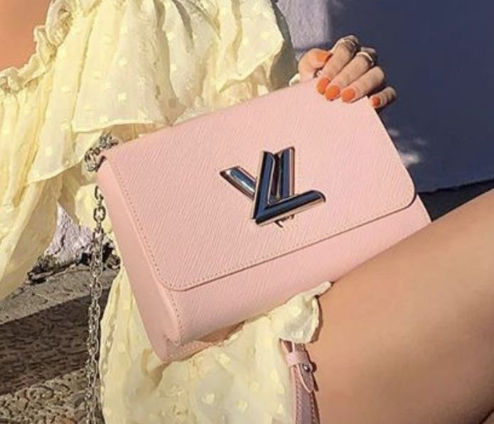 Louis Vuitton Rosa Pastel Piel