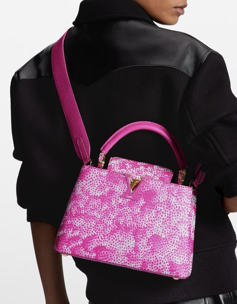 Louis Vuitton Capucine Edición Especial Rosa Piel