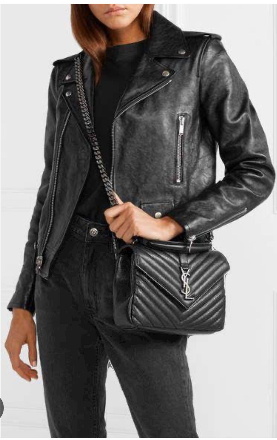 Saint Laurent Negra Piel