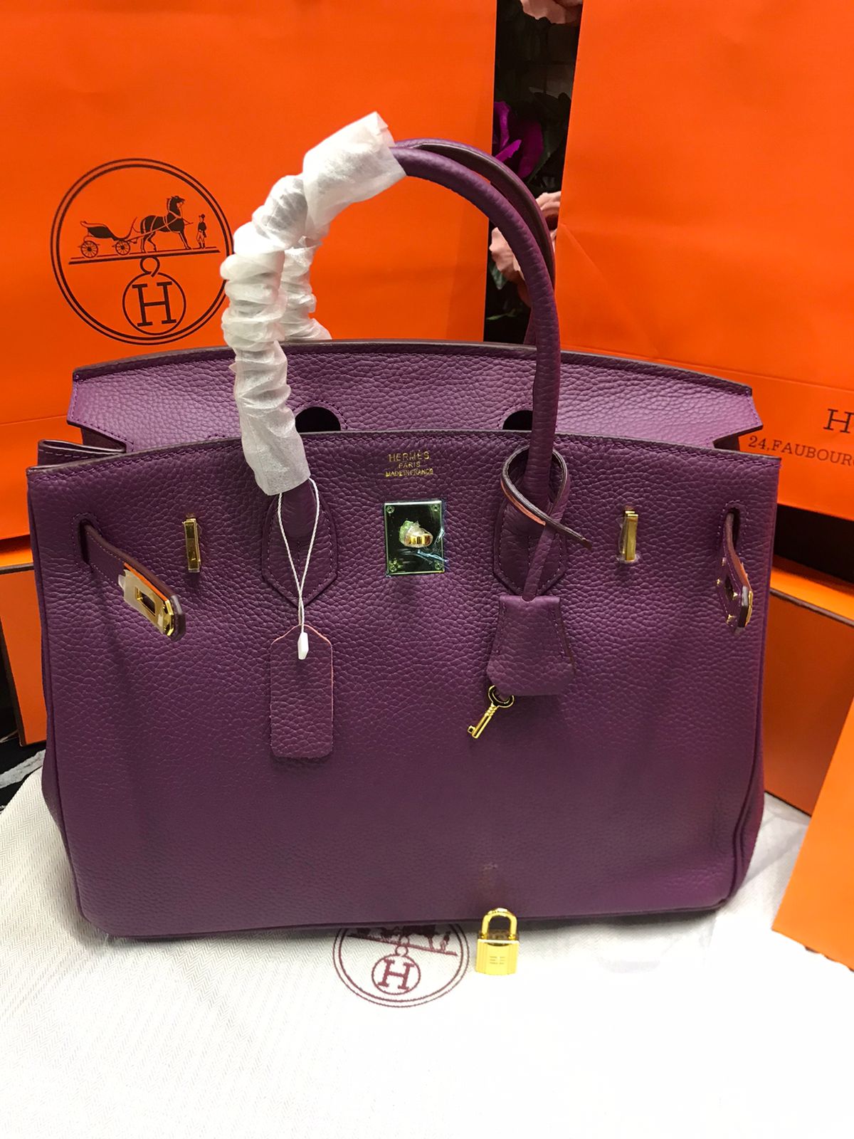 Hermes Birkin Morada Piel